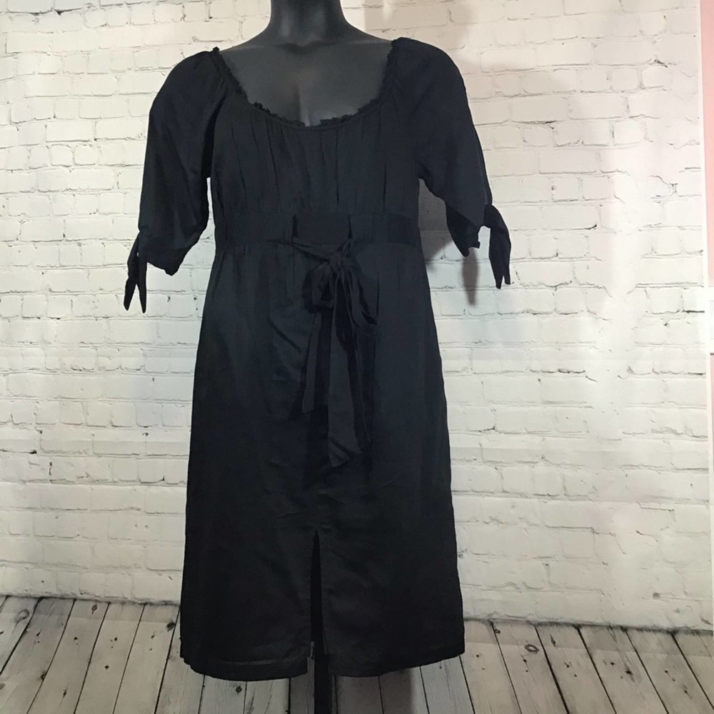 Banana Republic FrontTie Dress Black Size 14